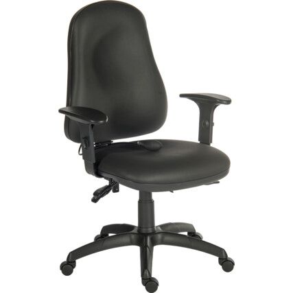 ERGO BLACK COMFORT AIR CHAIR WITH LUMBAR SUPPORT