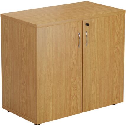 Wooden Cupboard, Oak, 1 Shelf, 730mm High
