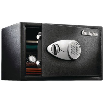 Safe, Combination Lock, Black/Grey, Steel, 370 x 430 x 270mm