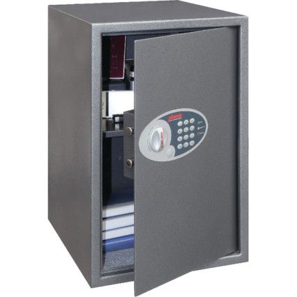 Safe, Combination Lock, Grey, Steel, 435 x 370 x 560mm