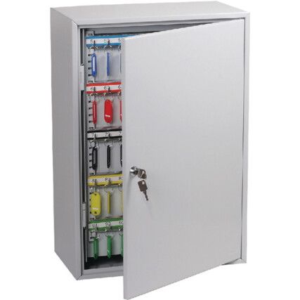 Key Cabinet, 300 Key Capacity, Grey, Steel, 550 x 380 x 205mm