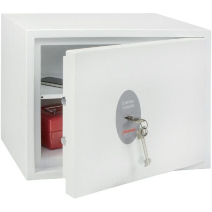 Safe, Keyed Lock, White, Steel, 350 x 450 x 350mm