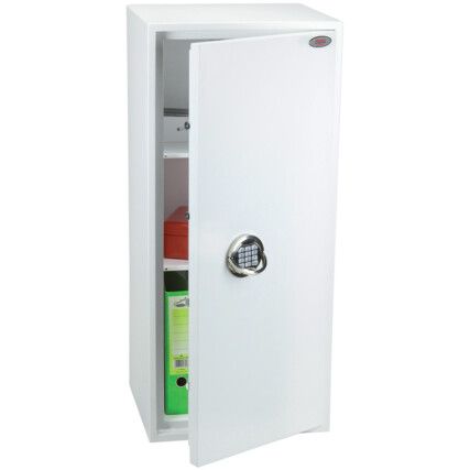 Safe, Combination Lock, White, Steel, 400 x 440 x 1000mm