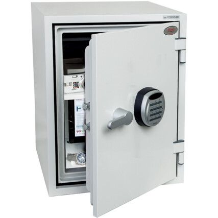 Safe, Combination Lock, White, Steel, 440 x 400 x 515mm