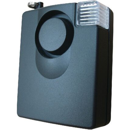 Personal Protection Alarm, Plastic, Black, 140dB, 85 x 77mm