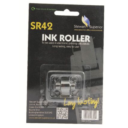 IR40T INK ROLLER CALCULATOR RED/BLK