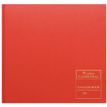 812124/9 CATHEDRAL ANALYSIS BOOK SER150/24.1 RED