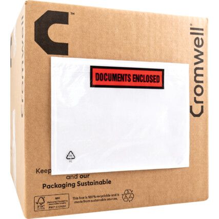 A6 Documents Enclosing Packing List Envelopes - (Pack of 1000)
