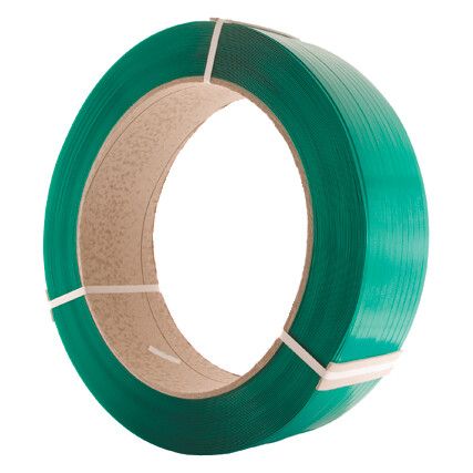 Green Extruded Polyester Strapping - 15.5mm x 0.68 x 1750M