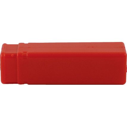20mm Dia Red Plastic Tube - 80-120mm Length - (Pack of 50)