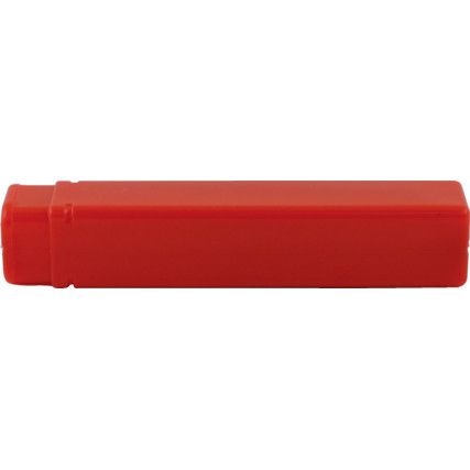 20mm Dia Red Plastic Tube -  120-200mm Length - (Pack of 50)