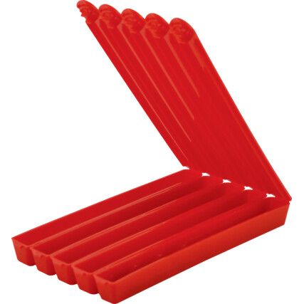 8x104mm - Red Split Pack 5 Piece - (Pack of 50)