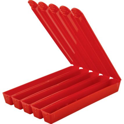 10x105mm - Red Split Pack 5 Piece - (Pack of 50)