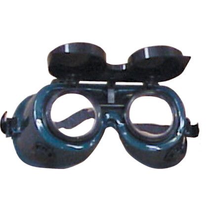 Safety Goggles, Black/Clear Lens, Sealed, Flame-resistant/Infrared Radiation Resistant/Weld Spatter Resistant