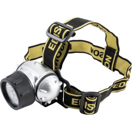 Head Torch, LED, Non-Rechargeable, 35lm, 20m Beam Distance, IPX4
