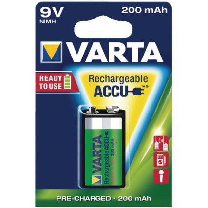56722101401 9V RECHARGEABLE ACCU BATTERIES