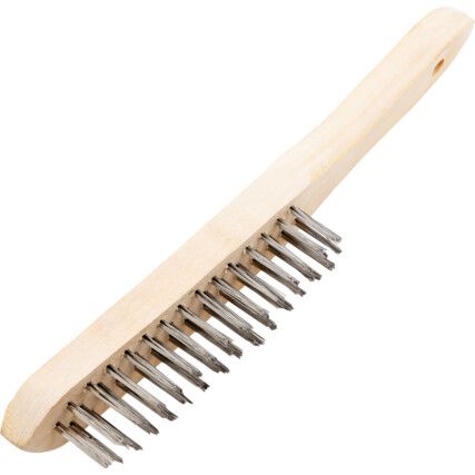 4-ROW STAINLESS STEEL WIRE SCRATCH BRUSH