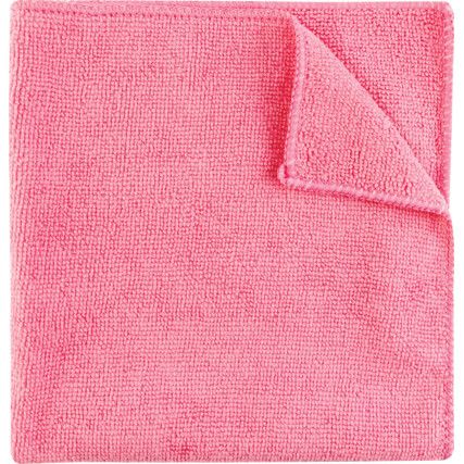 40x40cm Economy Pink Microfibre Cloth 36g