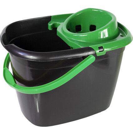 MOP BUCKET AND WRINGER - GREEN