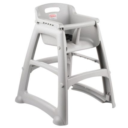 Sturdy Childs High Chair Grey
