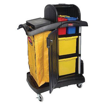 Secure Microfibre Cart With Hood Assembled