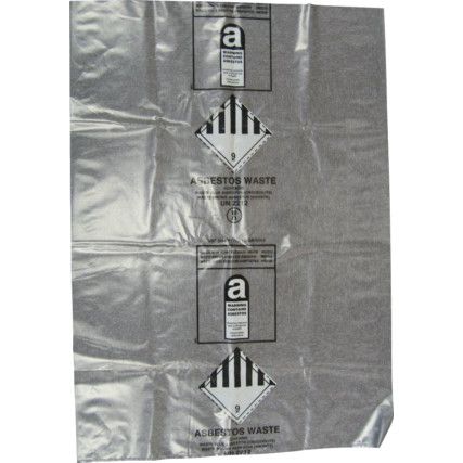 CLEAR ASBESTOS WASTE BAGS 24 x36" NA2436A PKT-100
