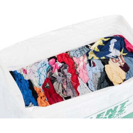 COLOURED T-SHIRT WIPES 10KG PACK