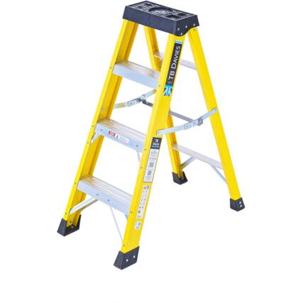 4 x Treads, Glass Fibre Step Ladder, 1m
