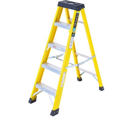 5 x Treads, Glass Fibre Step Ladder, 1.2m