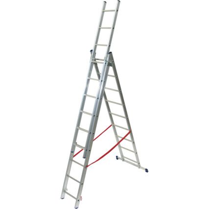 8 x Treads, Aluminium Combination Step Ladder, 2.58m