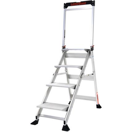 4 x Treads, Aluminium Step Ladder, 1.42m