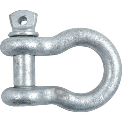 Screw Pin Bow Shackle, 0.33t SWL, With Certificate