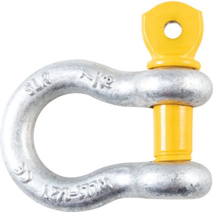 Screw Pin Bow Shackle, 1.5t SWL, With Certificate
