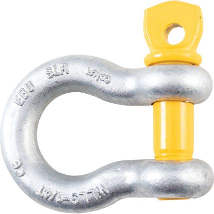 Screw Pin Bow Shackle, 3.25t SWL, With Certificate