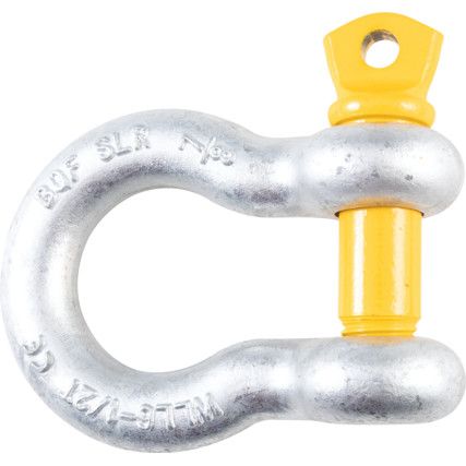 Screw Pin Bow Shackle, 6.5t SWL, With Certificate