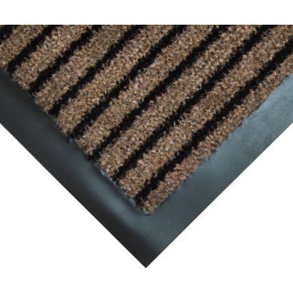 Black & Brown Duo Doormat, Pack of 2, 0.6m x 0.9m