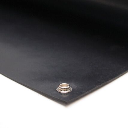 Black ESD Rubber Bench Mat 0.6m x 1.2m x 2mm