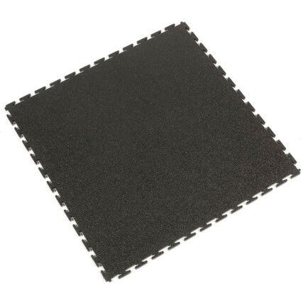 Black ToughLock Textured Floor Tile 0.5m x 0.5m