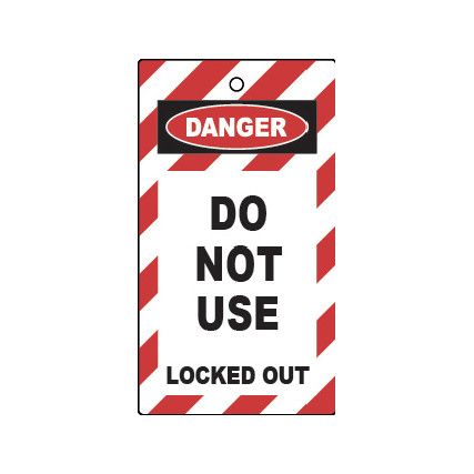 Lockout Tags Do Not Use Double Sided Pack of 10