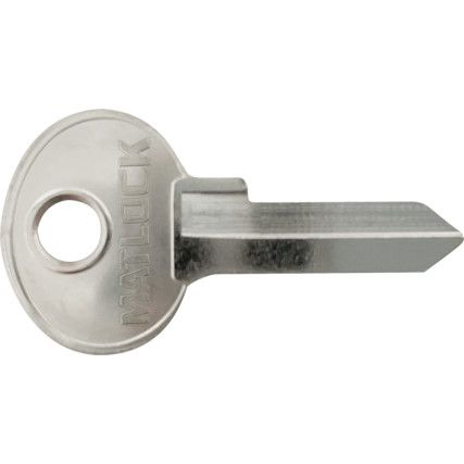 Key Blank, Steel/Brass, To Suit Matlock 30mm x 18.5mm Laminated Steel Padlock