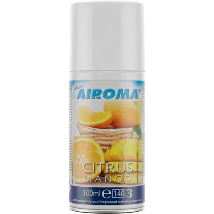 Micro Airoma®, 100ml refill, Citrus Mango, Pack of 12
