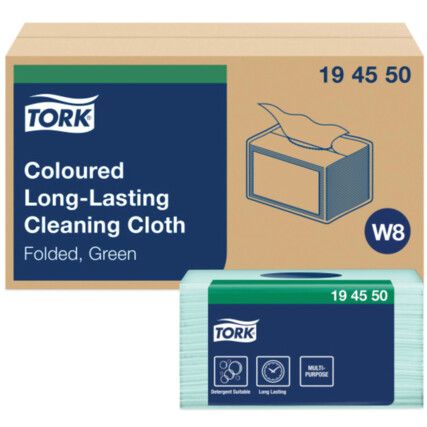 COLORED LONG LASTING CLOTH BLUE 8X 40 SHEETS