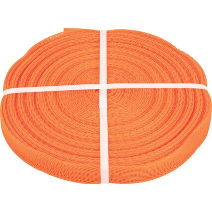 Green Health & Safety Sleeving - 75-125mm x 25m Reel