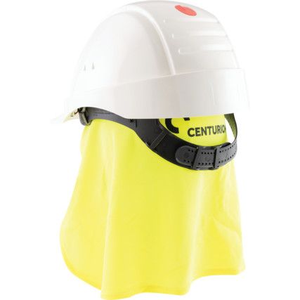 Hi-Vis Sun Cape, Yellow, Polyester, For Use With All Centurion Helmets