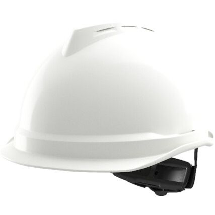 V-GARD 520 Safety Helmet with FAS-TRAC III Suspension and Integrated PVC Sweatband, White