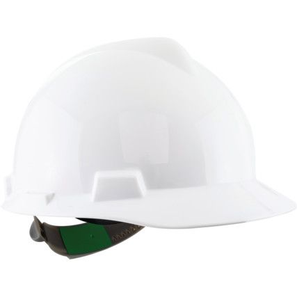 V-Gard, Safety Helmet, PushKey Sliding Suspension, White