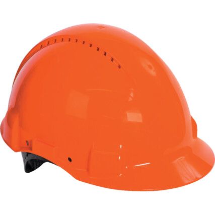 G3000, Safety Helmet, Orange, ABS, Vented, Reduced Peak