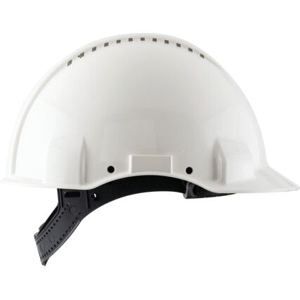 G3000, Safety Helmet, White, ABS, Vented, Reduced Peak