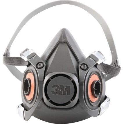 6200M Medium Reusable Half Face Respirator Mask 6000 Series, Low Maintenance