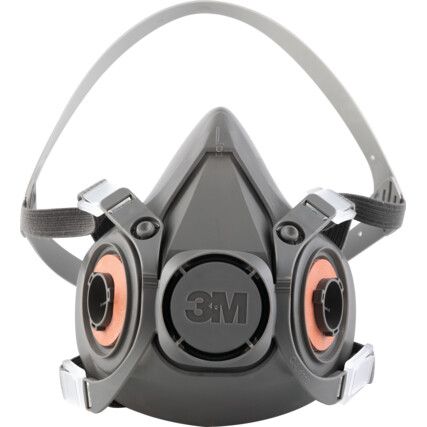 6300L Large Reusable Half Face Mask Respirator, 6000 Series, Low Maintenance